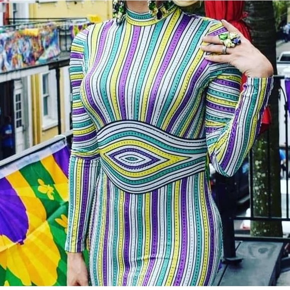 *Brand New* multi color maxi dress with rhinestones. - Picture 1 of 2